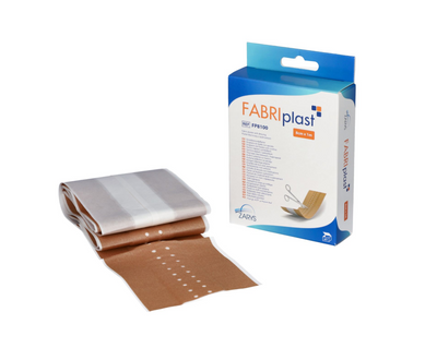VitaHealth FABRIplast Textielpleister met Wondkussen 8 cm × 1 m – Beige