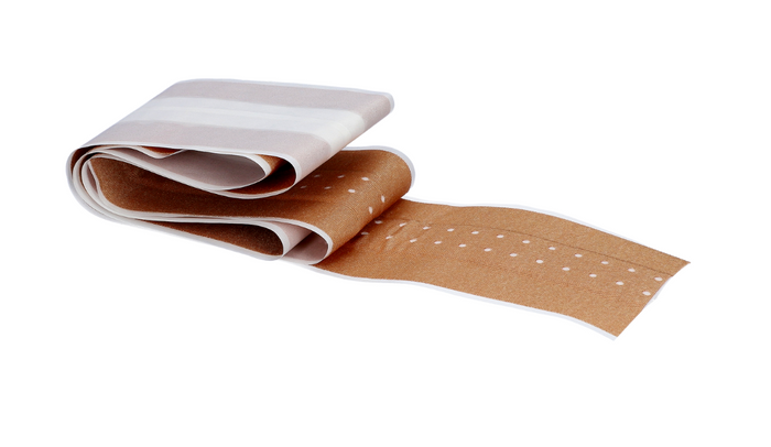 VitaHealth FABRIplast Textielpleister met Wondkussen 6 cm × 1 m – Beige